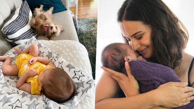 Evelyn Sharma’s Daughter’s Latest Pic With Their Furball Is Just Too Cute To Be Missed