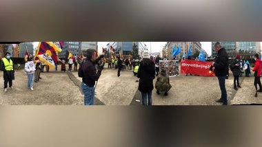 World News | Protests in Several Cities in Europe Against China Hosting Olympics Amid Uyghurs Genocide