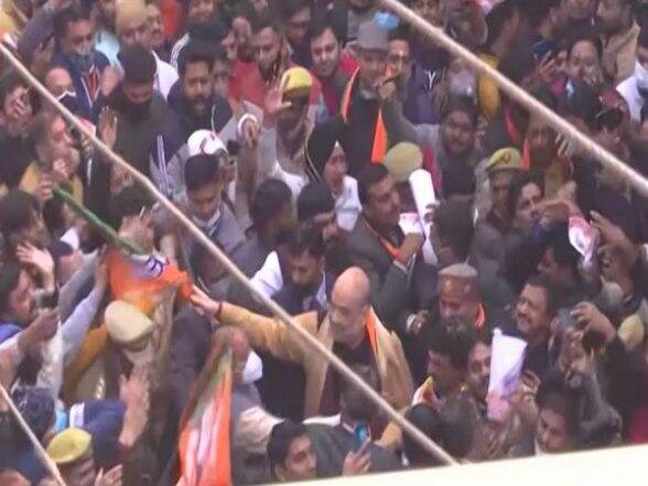 Uttar Pradesh Assembly Elections 2022: Amit Shah Holds Door-to-Door Campaigning in Muzaffarnagar