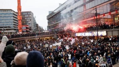 World News | Thousands Take to Streets in Sweden's Stockholm, Gothenburg to Protest Covid Passes