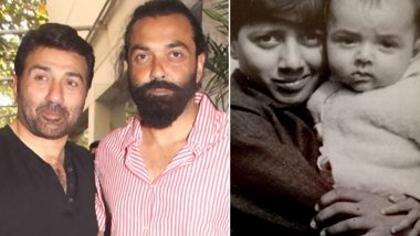On Bobby Deol's Birthday, Sunny Deol Shares Adorable Childhood Pic With 'Little Brother' (View Pic)