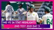 IND vs SA Stat Highlights 2nd Test 2021 Day 3: Dean Elgar Keeps Hosts in the Hunt.
