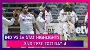 IND vs SA Stat Highlights 2nd Test 2021 Day 4: Dean Elgar Helps South Africa Level Series