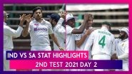 IND vs SA Stat Highlights 2nd Test 2021 Day 2: Shardul Thakur Shines With Best Figures