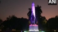 World News | Teen Murti Haifa Chowk Lights Up in Indian, Israeli Colours to Celebrate 30 Years of Establishment of Diplomatic Relations