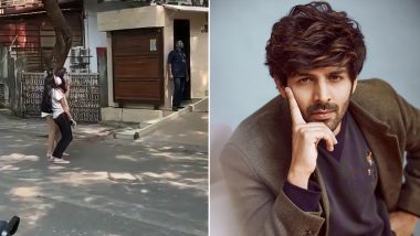 Kartik Aaryan’s Fan Stands Outside His House and Screams His Name, Actor Shares the Video on Social Media (Watch)