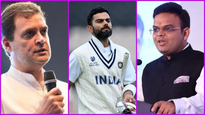 Rahul Gandhi, Jay Shah React After Virat Kohli Steps Down from Team India's Test Captaincy