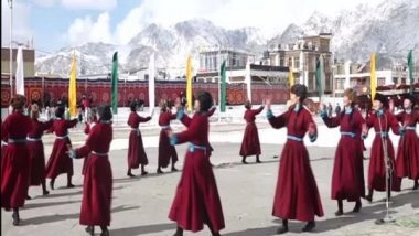 India News | Ladakh: Locals Perform Traditional Dance on Republic Day