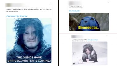 Netizens Warm Up with #MumbaiWinter Funny Memes And Jokes On Twitter As Mercury Dips to Season's Low in Mumbai City (ViewTweets)