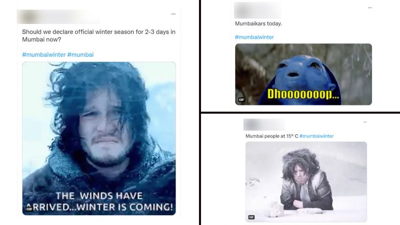 Netizens Warm Up with #MumbaiWinter Funny Memes And Jokes On Twitter As Mercury Dips to Season's Low in Mumbai City (ViewTweets)