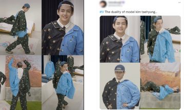 BTS' V aka Kim Taehyung Wears TWO Night Dresses at Same Time, Fans Go Gaga Over His Dressing Sense On Twitter! (View Photos and Videos)