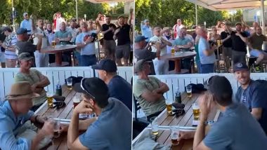 Australia's Ashes Test Series Win Celebrations Interrupted By England's Barmy Army (Watch Video)