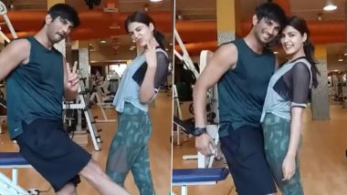 Rhea Chakraborty Shares a Cute Throwback Gym Video as She Remembers Sushant Singh Rajput on His 36th Birth Anniversary -WATCH