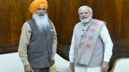 India News | PM Modi Meets Akali Dal (Sanyukt) Chief Sukhdev Singh Dhindsa, Praises His Passion for Punjab's Progress