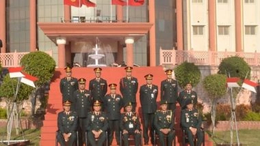 India News | Army Chief Naravane Reviews Operational Preparedness at Sudarshan Chakra Strike Corps Headquarters