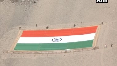 India News | World's Largest Khadi National Flag to Be Displayed Along India-Pakistan Border in Jaisalmer on Army Day