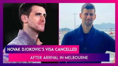 Novak Djokovic Gets Visa Cancelled by Australia After Arrival in Melbourne