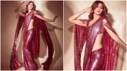 Yo or Hell No? Shilpa Shetty Kundra's Sequined Cape Saree By Manish Malhotra