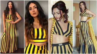 Fashion Faceoff: Kareena Kapoor Khan or Amala Paul, Who Nailed This Yellow and Black Striped Co-Ord Set Better?