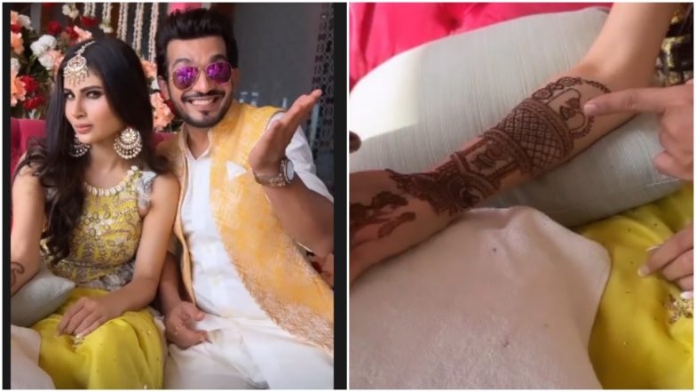 Mouni Roy And Suraj Nambiar Wedding: Arjun Bijlani Shares A Glimpse Of Actress’ Mehendi Ceremony (View Pics And Videos)