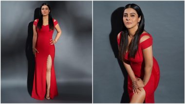 Yo or Hell No? Kajol's Red Hot Gown with a Thigh-High Slit by Prabal Gurung