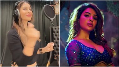 Sophie Choudry Recreates Pushpa’s Hit Number Oo Antava And Samantha Ruth Prabhu’s Reaction Is A Must See (Watch Video)