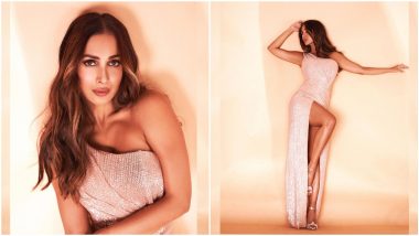 Malaika Arora is a Leggy Lass in Her Sequined Gown with a Thigh-High Slit