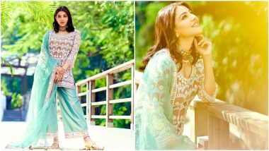 Kajal Aggarwal Decks Up as the Perfect Desi Girl In Her Manish Malhotra Ethnic Ensemble (View Pics)