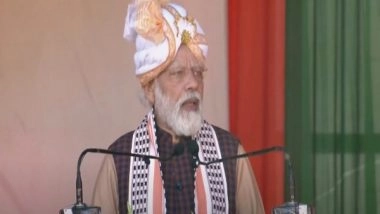 Lifestyle News | PM Modi Embraces Manipur Culture in Unique Traditional Meitei Headgear