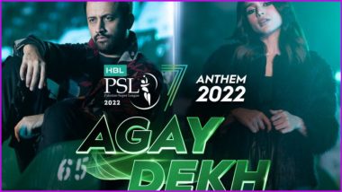 PSL 2022 Anthem 'Agay Dekh' Featuring Atif Aslam, Aima Baig and Abdullah Siddiqui Released (Watch Video)