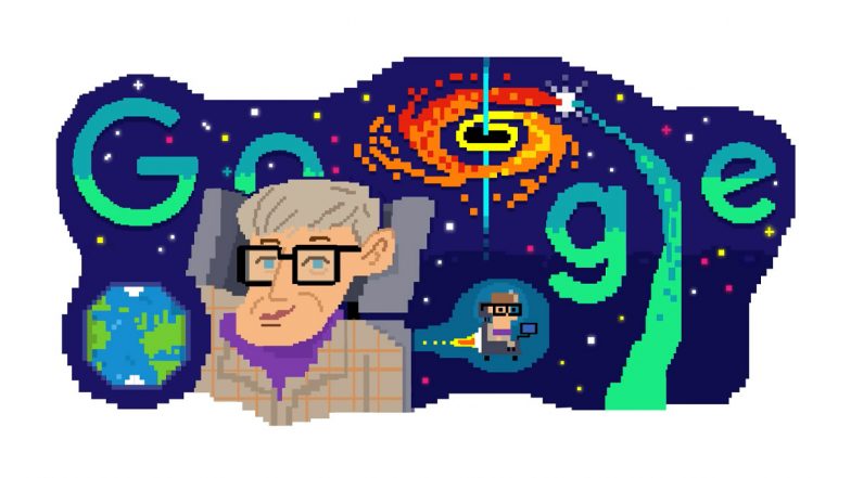 Stephen Hawking's 80th Birthday Google Doodle: Search Engine Giant Pays Tribute to Legendary Physicist (Watch Video)