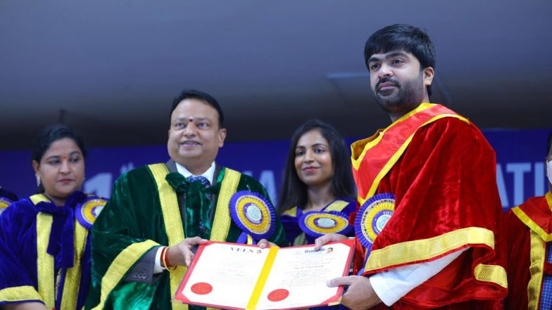 Silambarasan TR Bestowed With An Honorary Doctorate; Actor Says ‘I Dedicate This Huge Honour To Tamil Cinema, My Appa And Amma’ (View Pics)