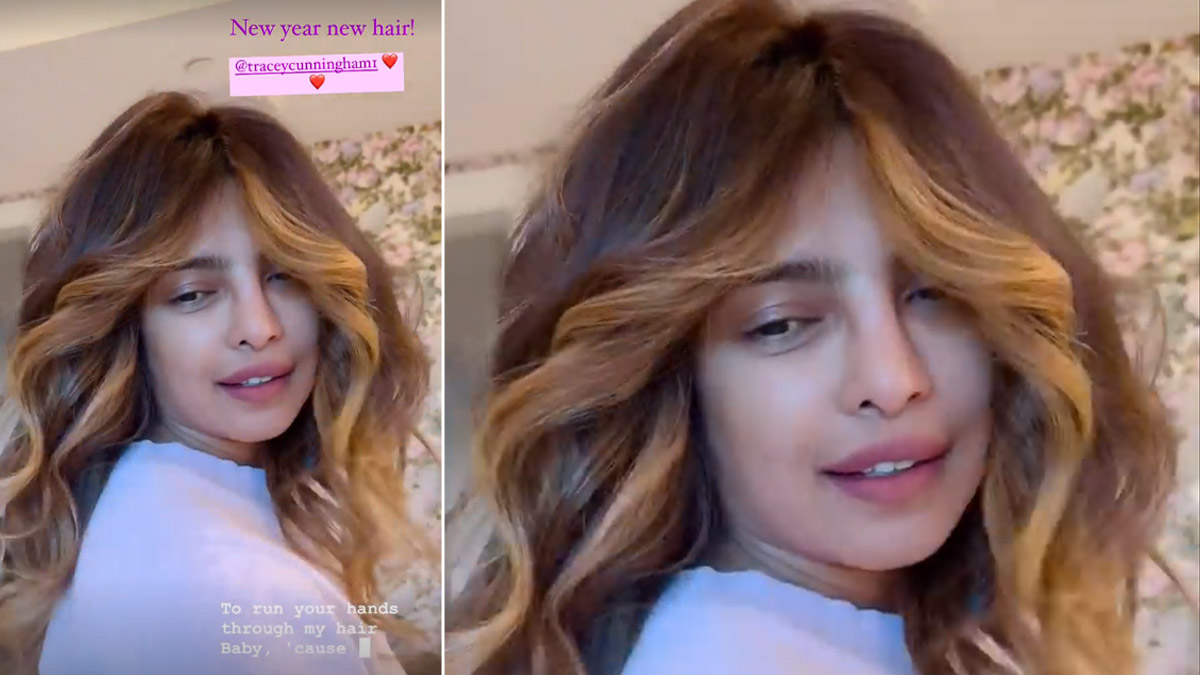 Priyanka Chopra Adds Highlights To Her Tresses And Shares Her Gorgeous New  Hairstyle For 2022! (Watch Video) | 👗 LatestLY