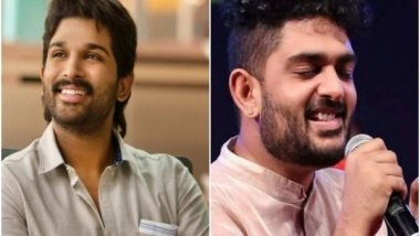 Entertainment News | Allu Arjun Praises Sid Sriram for Mesmerizing Performance on 'Srivalli'