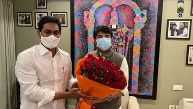 India News | Andhra CM Meets Union Minister Scindia, Requests Him to Support Development of Bhogapuram Greenfield International Airport