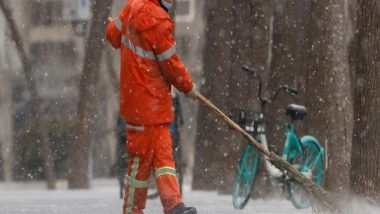 World News | China Issues Blue Alert for Heavy Snow
