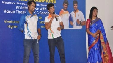 Sports News | Olympic Sailors KC Ganapathy and Varun Thakkar Take PM Modi's 'Meet the Champions' Campaign to Tamil Nadu