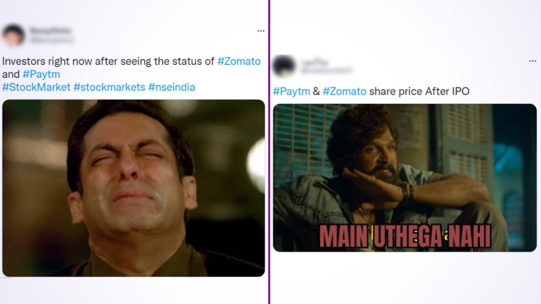 Zomato Share Price Funny Memes & #stockmarkets Jokes Go Viral After Indian Stock Markets Slump!