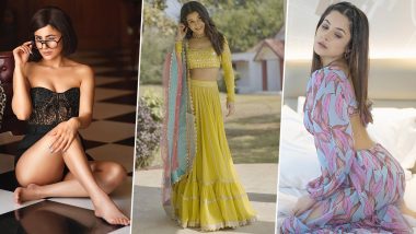 Shehnaaz Gill Birthday: Bigg Boss Fame Actress's Fashion is Colourful and Gorg Just Like Her Personality! (View Pics)