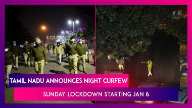 Tamil Nadu: Night Curfew From January 6, Complete Lockdown On All Sundays
