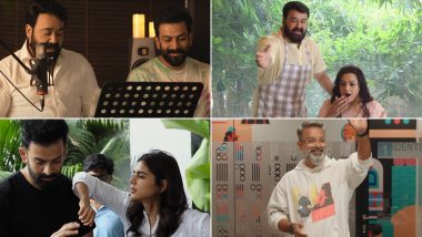 Bro Daddy: Mohanlal and Prithviraj Sukumaran Croon the Soulful Title Track for Their Malayalam Film (Watch Video)
