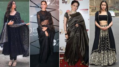 Makar Sankranti 2022 Fashion: Alia Bhatt, Deepika Padukone and Other Bollywood Beauties in Their Perfect Black Outfits (View Pics)