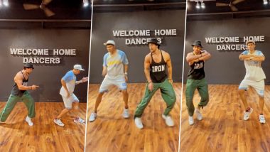 Tiger Shroff and His Mentor Paressh Prabhakar Shirodkar Set the Dance Floor on Fire as They Groove on BTS’ Song Butter (Watch Video)