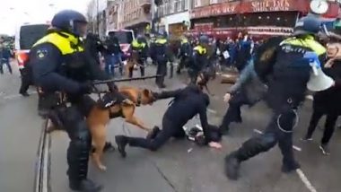 Amsterdam: People Mauled by Police Dogs, Beaten With Batons During Protest Against COVID-19 Restrictions