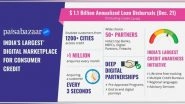 Business News | Paisabazaar.com Reaches USD 1.1 Billion Annualized Loan Disbursal Rate, Provides Access to Credit Across 668 Cities