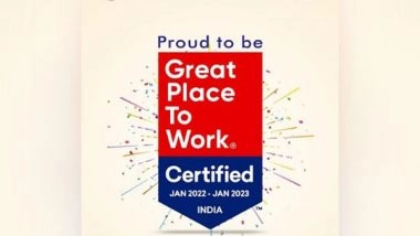 Business News | N. Ranga Rao & Sons Private Limited, Makers of the Fragrance of Prayer and Hope, Certified as Great Place to Work