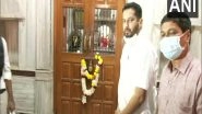India News | Goa Polls: Manohar Parrikar's Son Utpal Offers Prayers at Mahalaxmi Temple Ahead of Filing Nomination