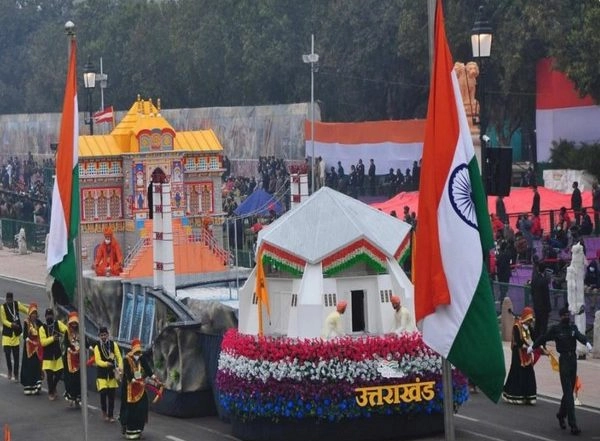 India News | Uttarakhand Tableau Takes Part in Full Dress Rehearsal for Republic Day 2022