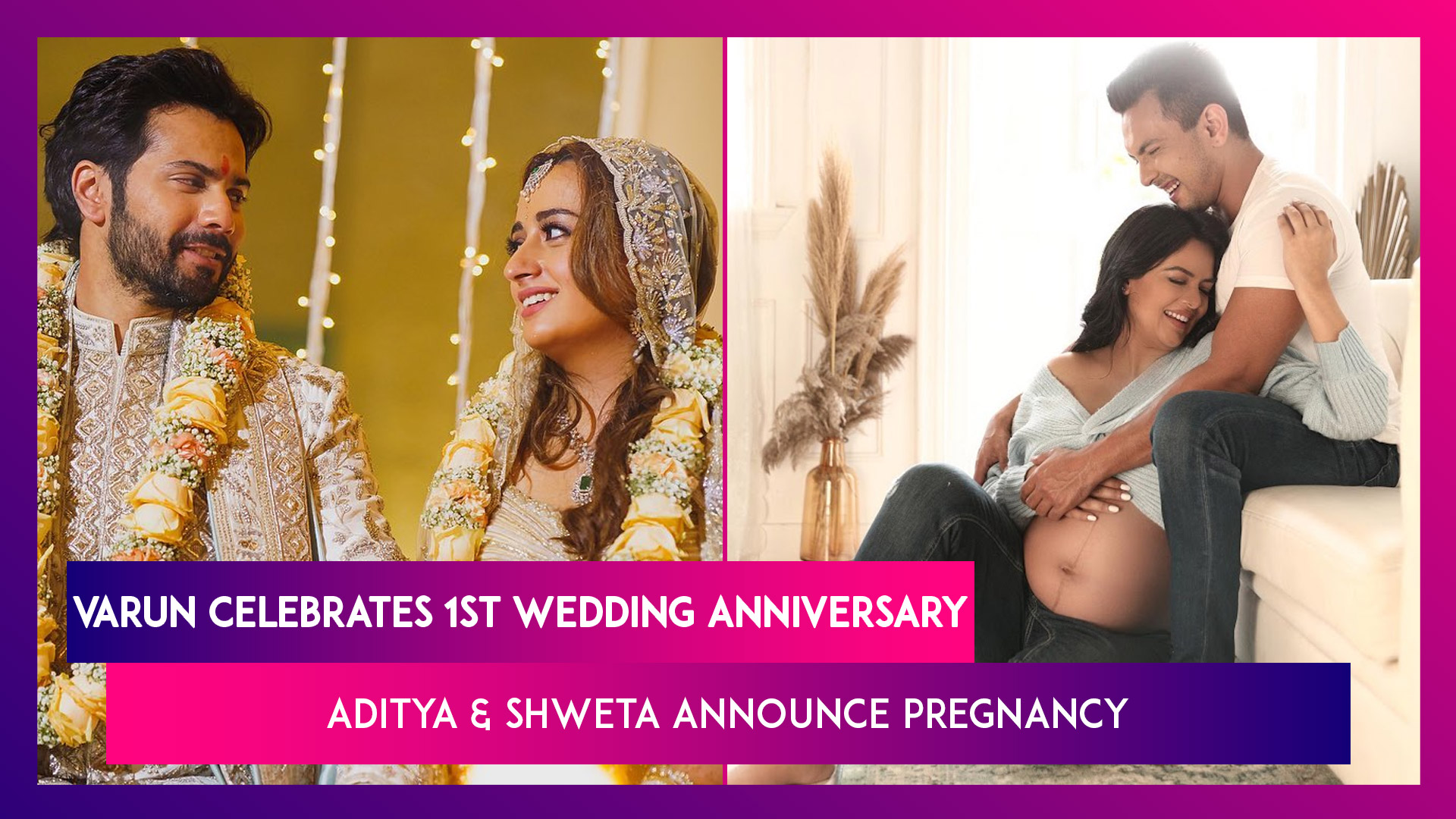Xxx Videos Of Neha Kakkar - Varun Dhawan Shares Unseen Wedding Photos With Wife Natasha Dalal On Their  First Marriage Anniversary; Aditya Narayan & Wife Shweta Agarwal Announce  Pregnancy | ðŸ“¹ Watch Videos From LatestLY