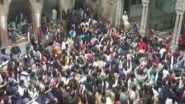 India News | Devotees Throng Vrindavan's Banke Bihari Temple, Flout COVID-19 Norms